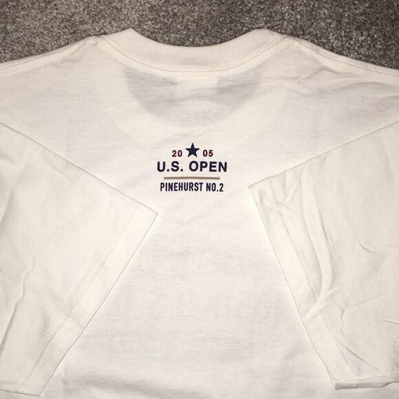 New 2005 White Pinehurst No 2 Putter Boy 105th US Open Golf T shirt M Michael - Picture 4 of 5